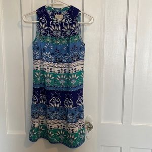 LOFT dropped waist sleeveless dress, XSP, like new
